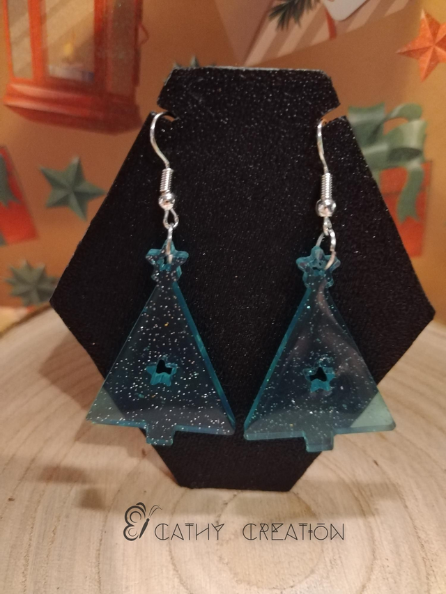 Boucles d'oreilles noël 