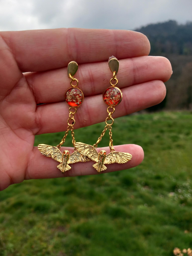 Boucles d'oreilles chouette (1)