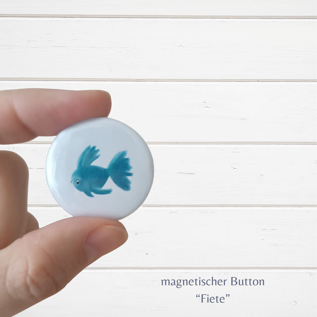 Magnetischer Button Fisch "Fiete" (ArtNr.B0011)