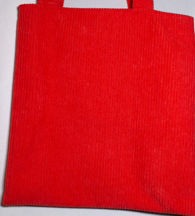 Tote bag en velours orange