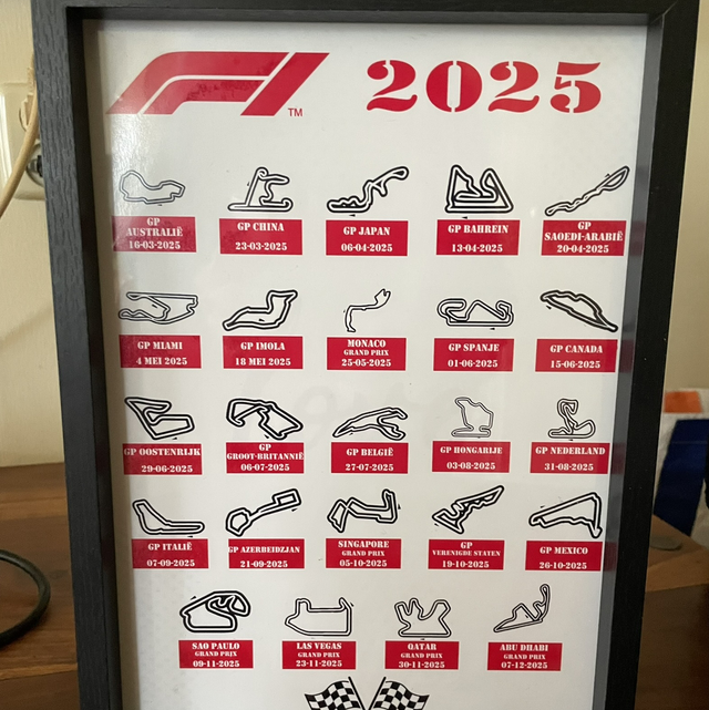 Formule 1 kalender 2025