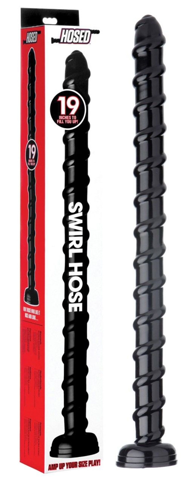HOSED Swirl Hose 19' Dildo black