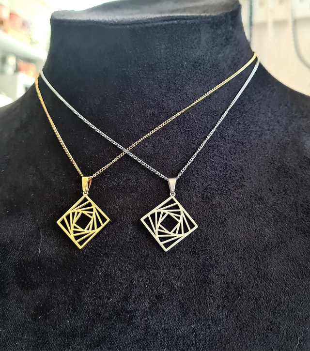 Collier "Spirale" en acier inoxydable 