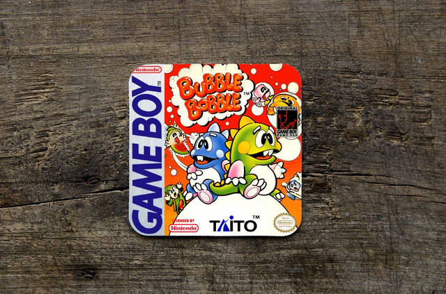 Nintendo Gameboy Bubble Bobble Printed MDF Coaster