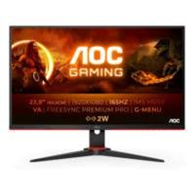 AOC 24G2SAE/BK 23.8inch Full-HD Zwart, Rood