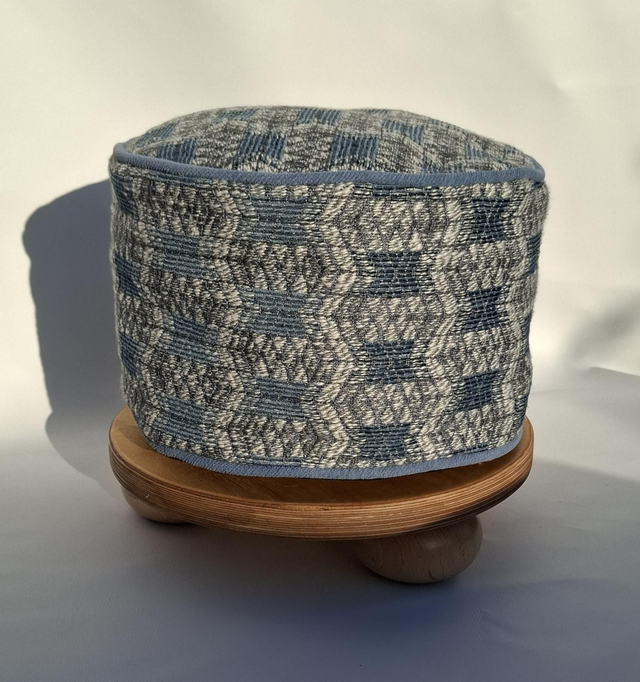 Scrappy Pie Footstool  - Colefax &amp; Fowler 