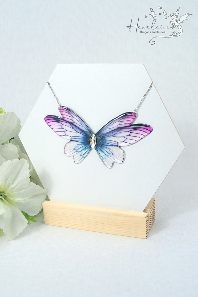 Twilight Large Fairy Wings Necklace