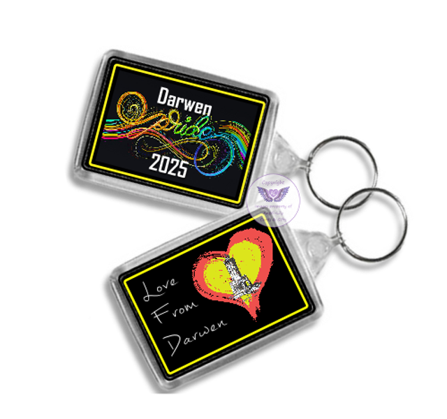 Darwen Pride Oblong Keyring -OKR11