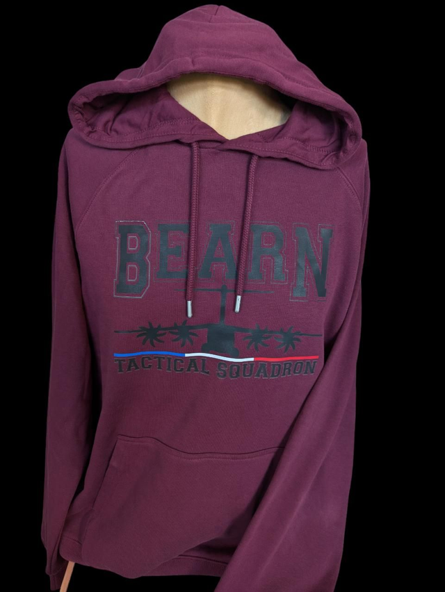 Hoodie A400M couleur bordeaux 