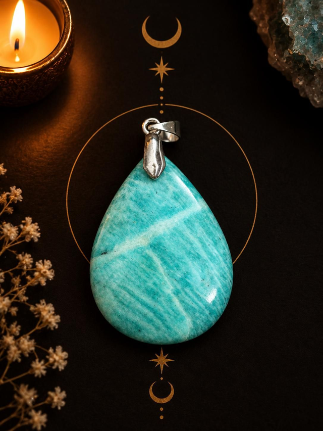 Pendentif amazonite