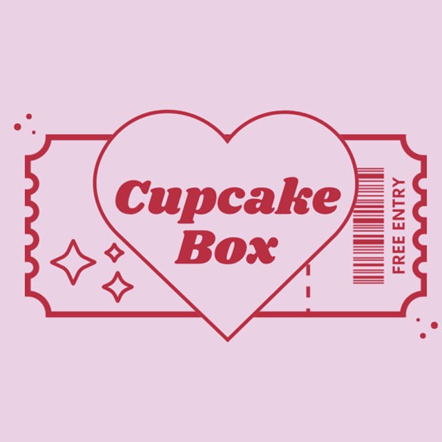Valentines - CUPCAKE BOX (box of 6)