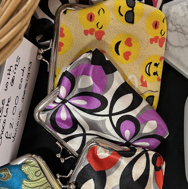 Purse with chocolate coins