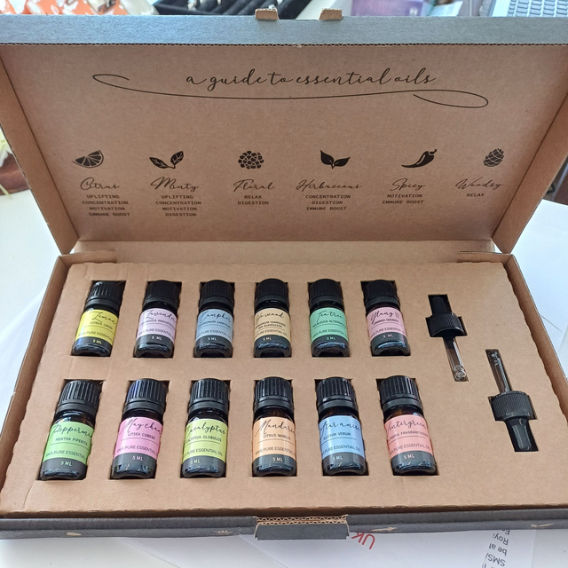 Ancient Wisdom Essential Oil Box set of 12