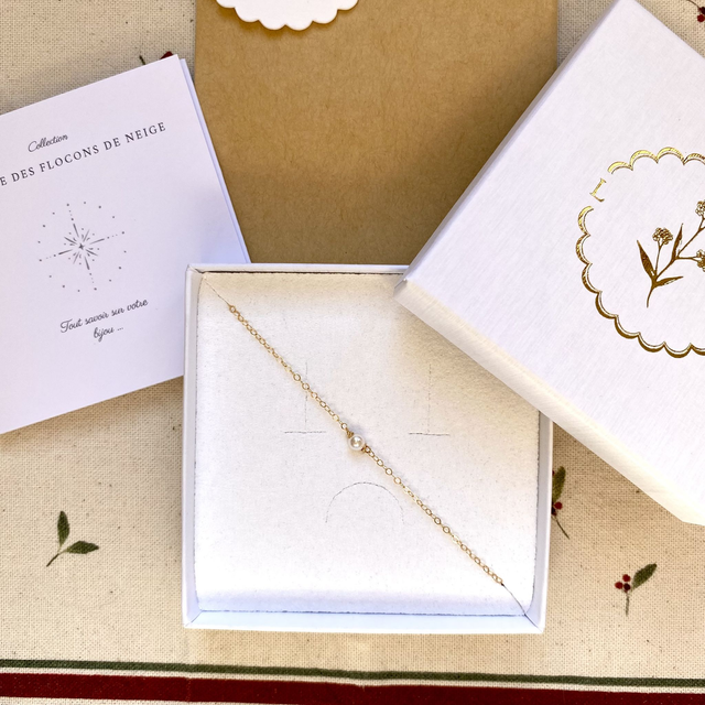 Bracelet en gold filled - La magie des flocons de neige