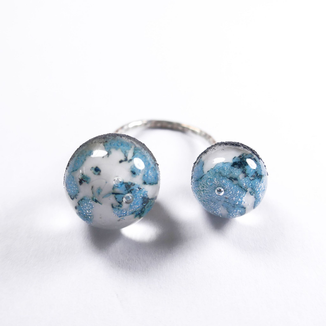 Bagues 2 sphères ou 1 sphère / 1 plateau