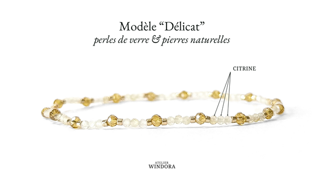Bracelet | Citrine - Délicat V1