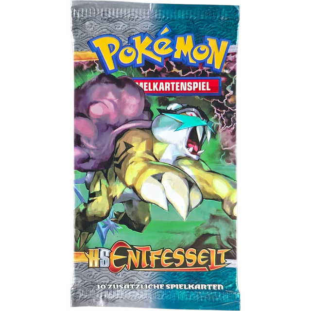 Pokémon HGSS Entfesselt Booster – Raikou Artwork – Deutsch