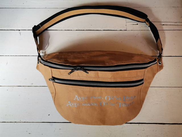 Sac banane  kraft naturel