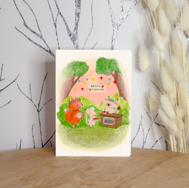 Carte postale "Berry festival"