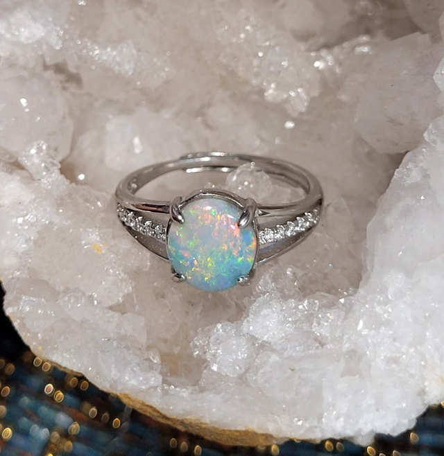 Bague Opale Australienne