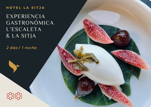 EXPERIENCIA Gastronómica  (2 días/1 noche) L'ESCALETA & LA SITJA para 2 personas.