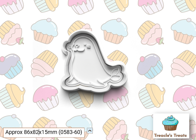 Seal Fondant/cookie stamp with cutter