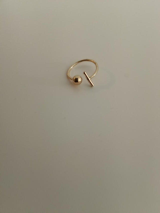Goud kleurige open ring