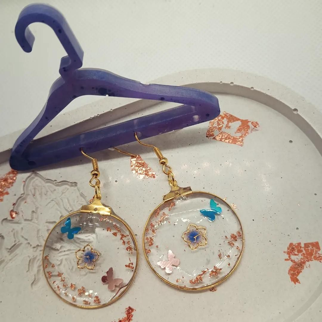 Boucle d'oreille papillon 