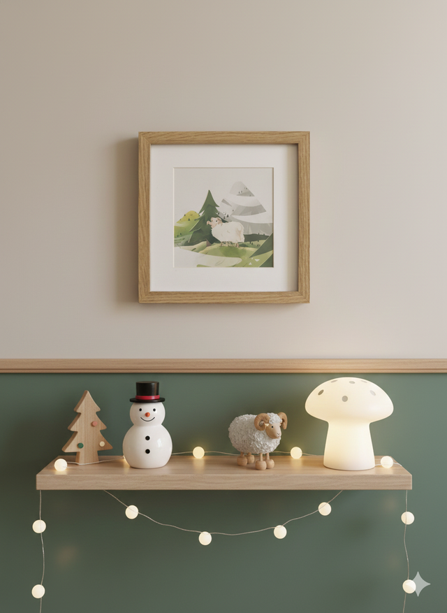 Cadre brebis 20x20 cm