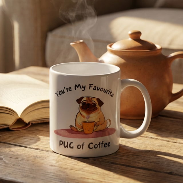 You're my favourite Pug of Coffee - 11oz Mug