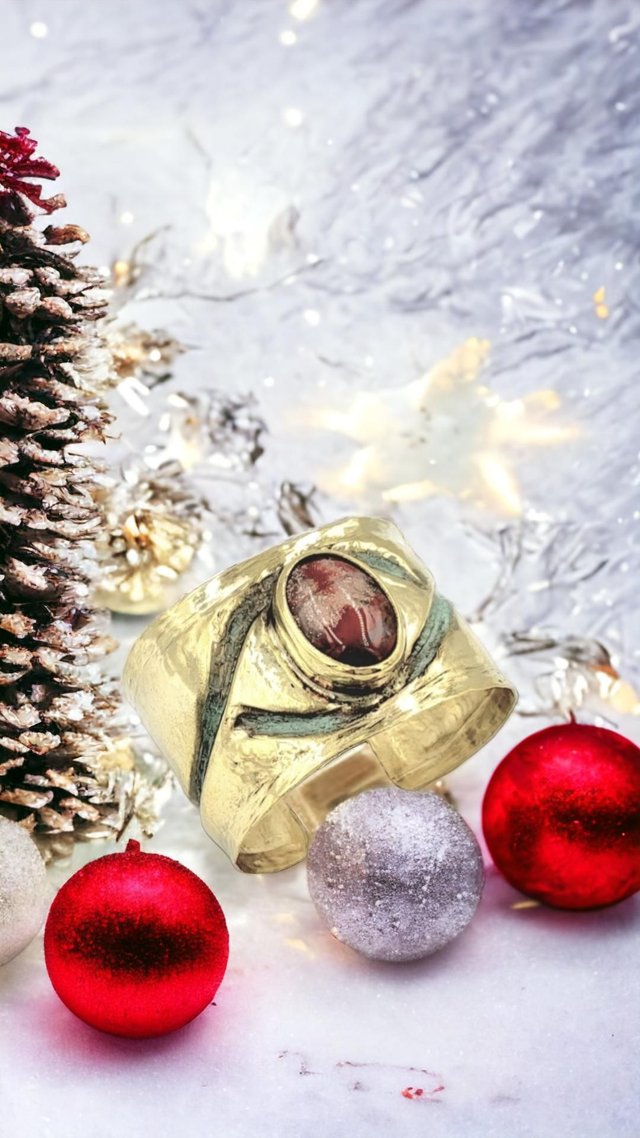 Bracelet Et Sa Pierre Jaspe Paysage