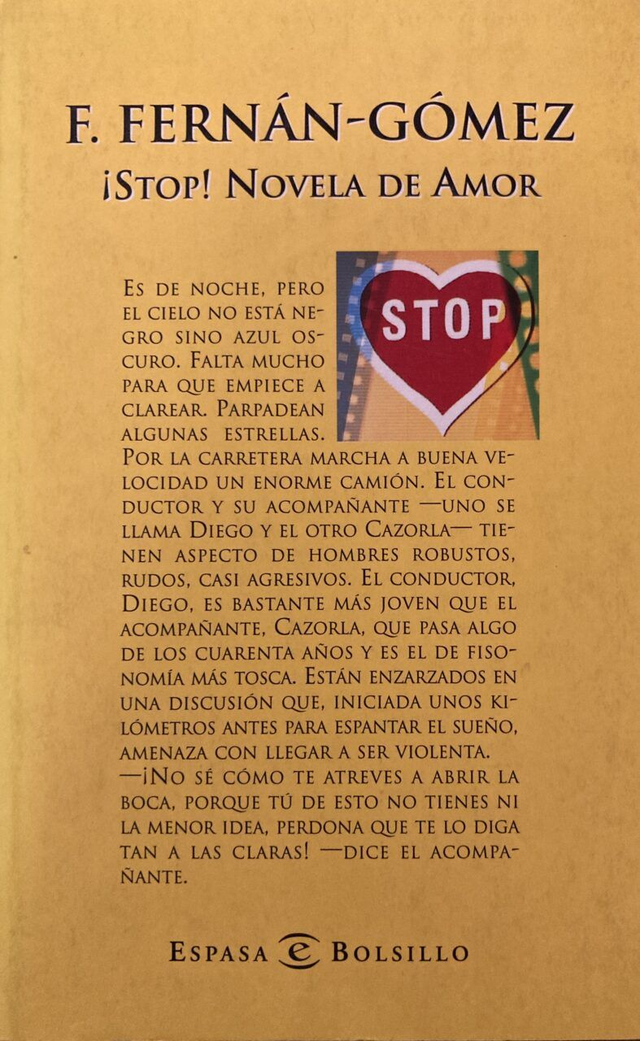 ¡Stop! Novela de amor - Fernando Fernán Gómez