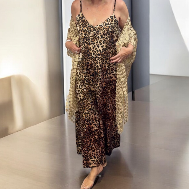 H19 Jumpsuit Leo m.Glitzer AA ca. 42-52 L ca. 140