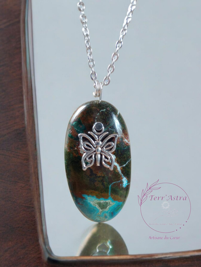 Pendentif en Chrysocolle 
