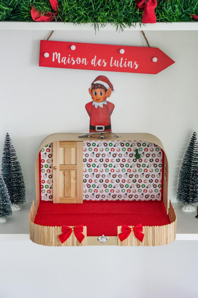 Valise magique - motif donuts de Noël