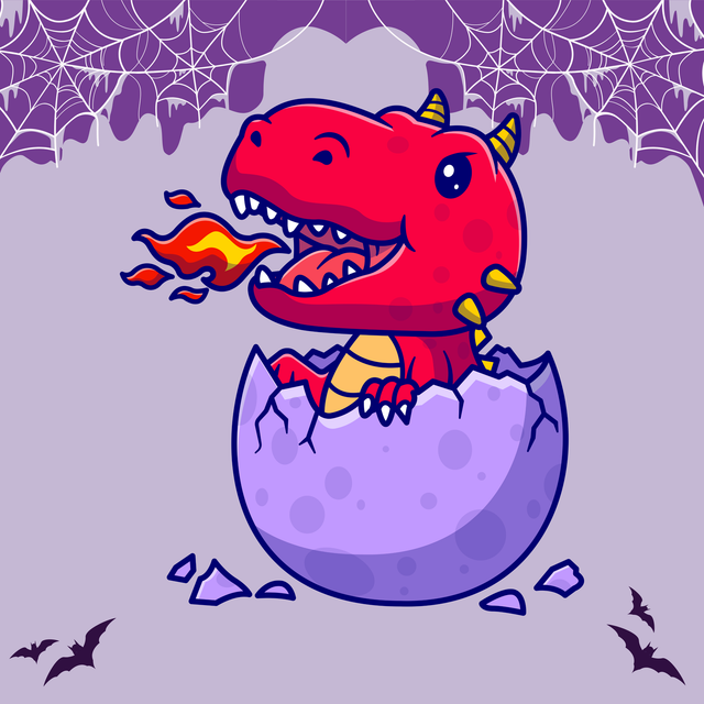 Baby Dragon  | Keyring, Pin or Phone Grip | 195