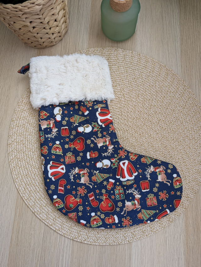 Chaussette de Noël manteau de Noël personnalisable 