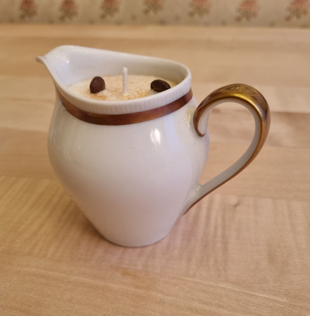 Kerze im Milchkännchen - Unikat