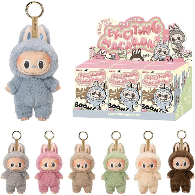 Exciting Macaron Blind Box Plush Keyring 