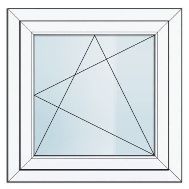 1 - teiliges Fenster aus Kunststoff - 3-Scheiben-Isolierglas