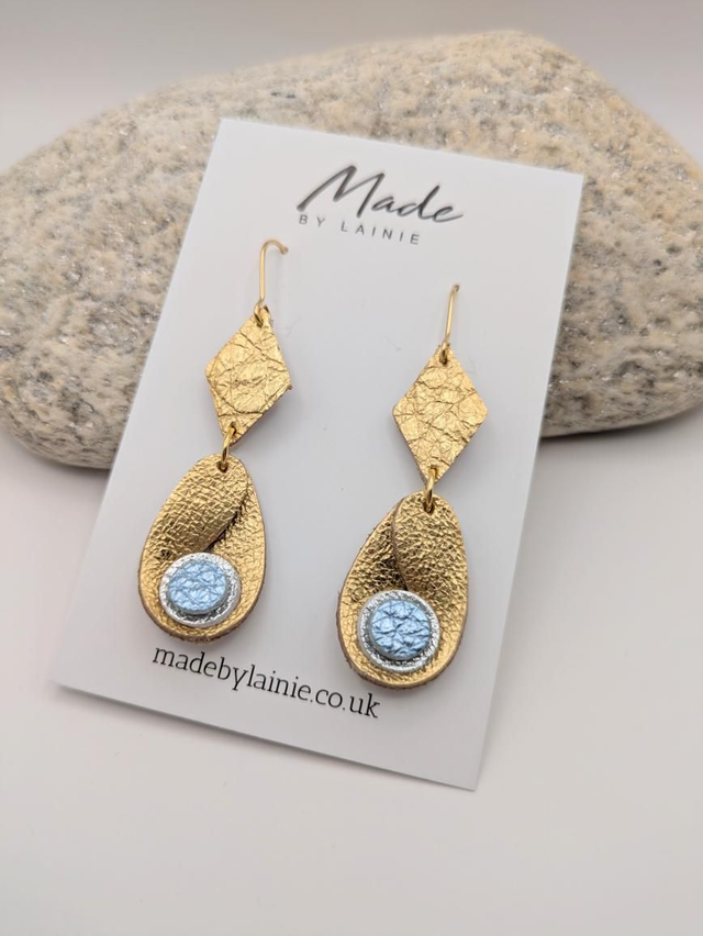 Sculptural Jewel Drop Earrings