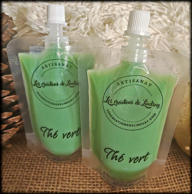 Fondant parfumé compressible Thé vert - Squeezable wax  