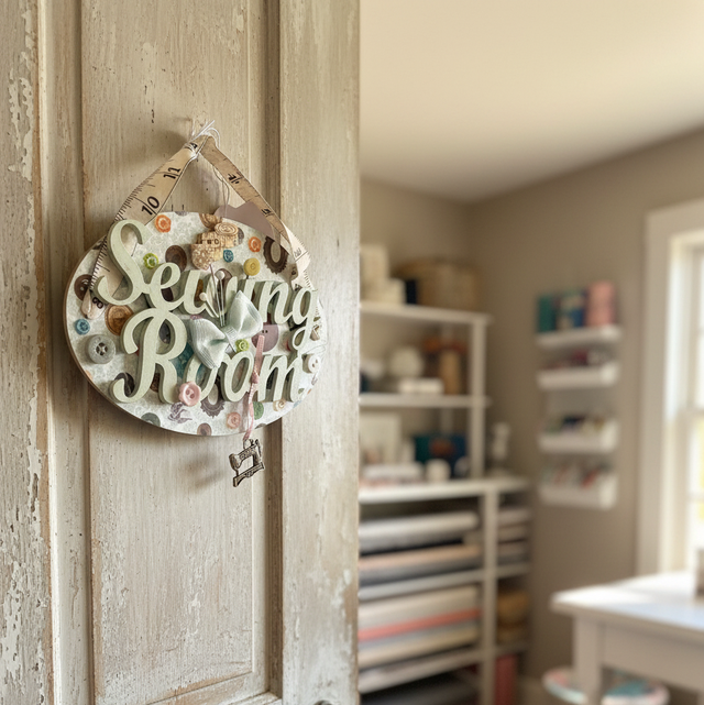 Sewing themed Room Plaque - AD08