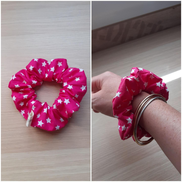 Chouchou à cheveux Étoilé Rose