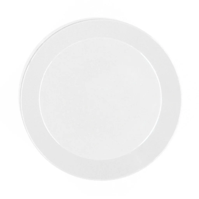 Unbreakable Polymer Plate for Kids - White