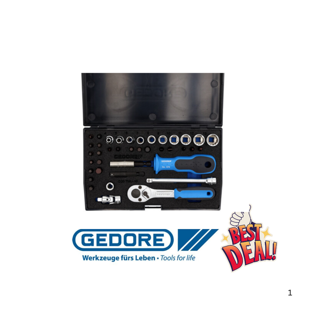 D 20 TMU-10 STECK- SCHLÜSSEL- SATZ 1/4“ 39-teilig