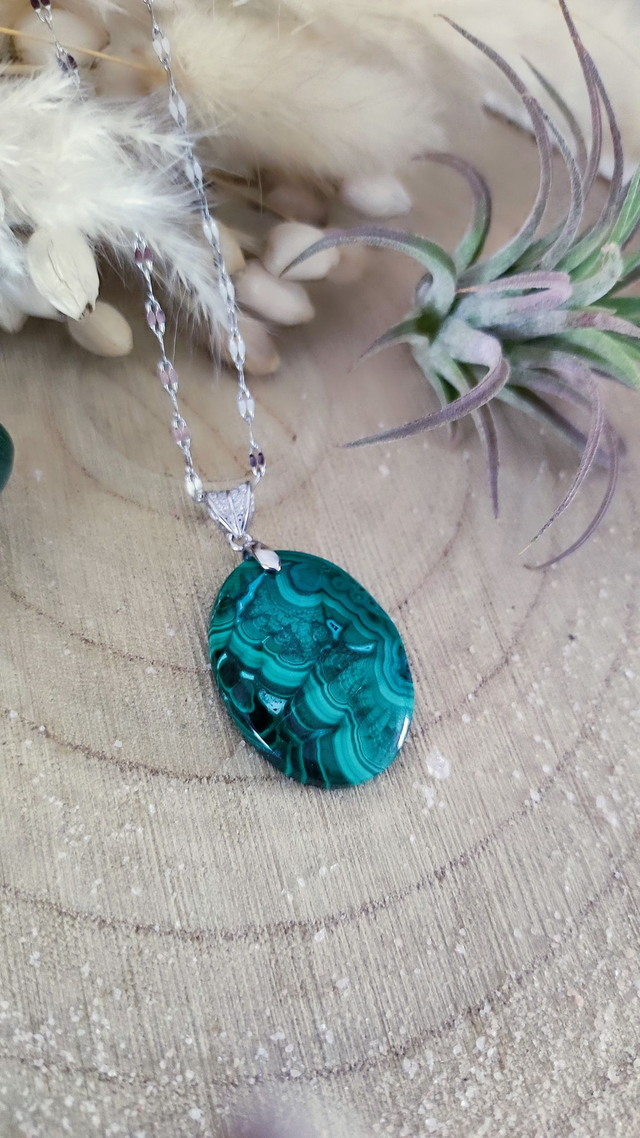 Pendentif Malachite
