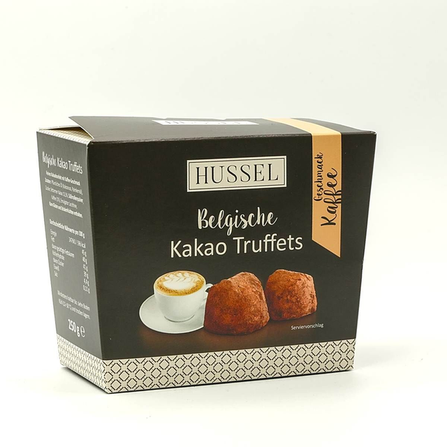 HUSSEL | Belgische Kakao Trüffel Kaffee ohne Alkoh.