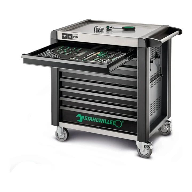 Stahlwille Werkstattwagen 98/7 PRO 7 Schubl. 651 x 1001 x 1020 mm anthrazit, RAL 7016; schwarz RAL 9005