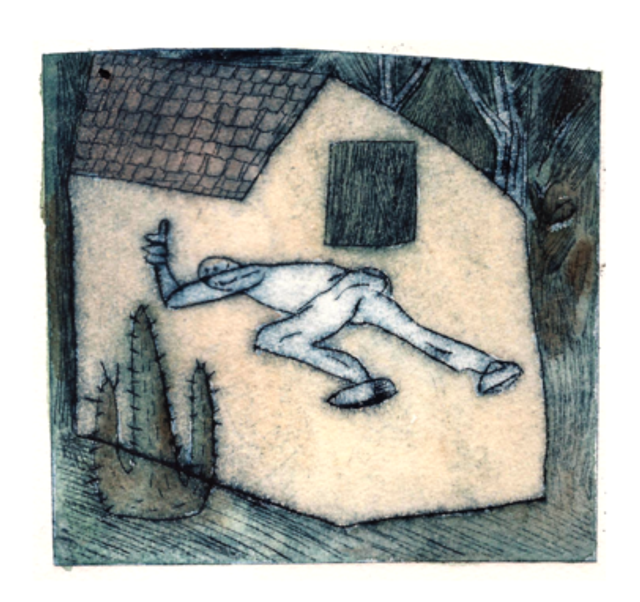 Privilèges (gravure sur plexi &amp; aquarelle)